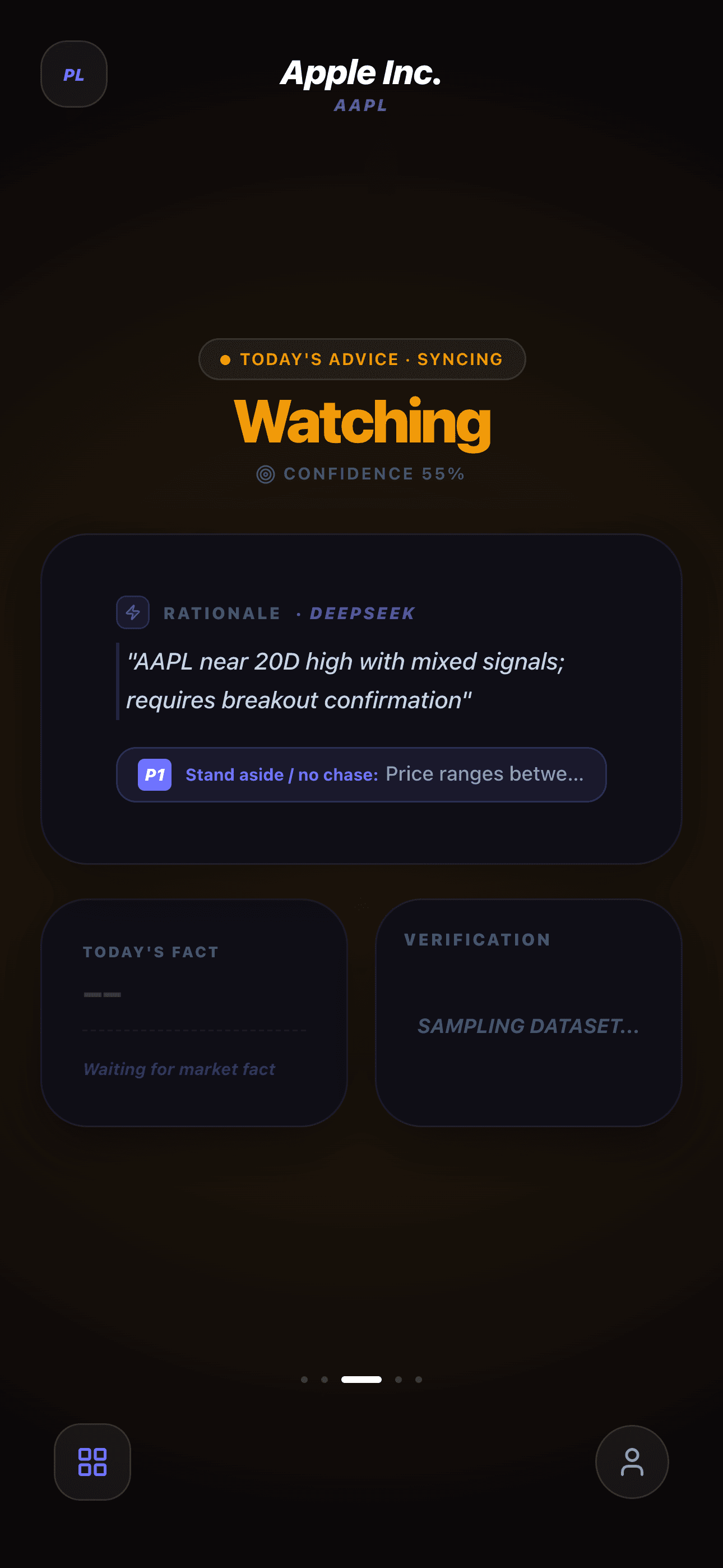Main dashboard preview