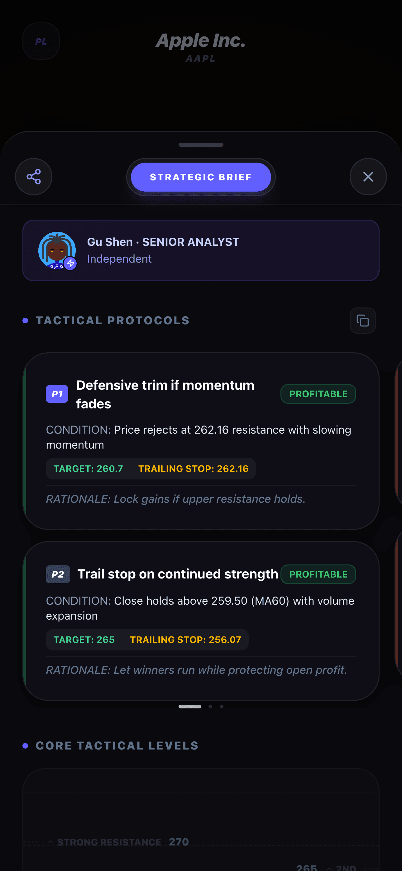 Tactical protocols detail